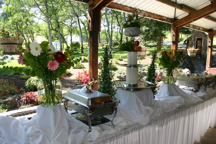 The ever to detailed buffet table Nok Hamberg catered the event 